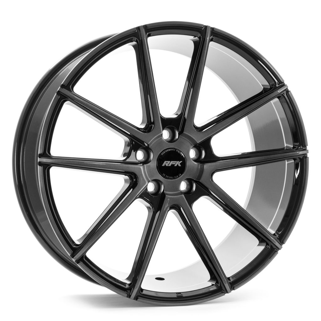 Konkave Felgen - RFK Wheels GLS302 Gloss Black Brushed Face Alufelgen 19 Zoll